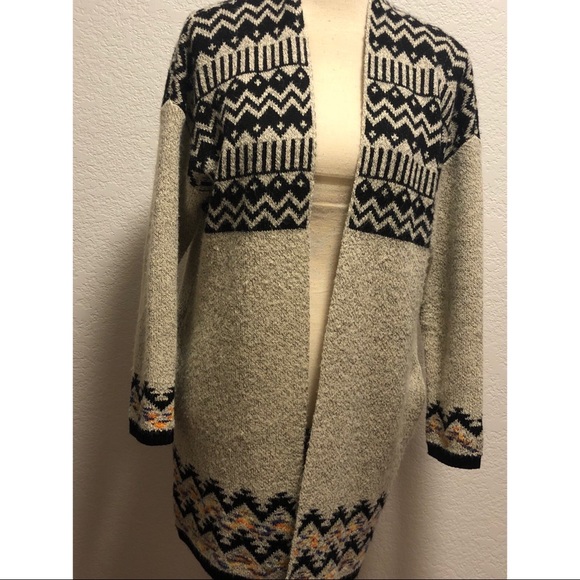 Charlotte Russe Sweaters - Aztec Long Cardigan